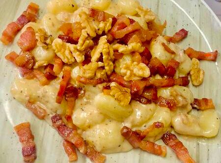 Gnocchi con Pancetta Marvella croccante