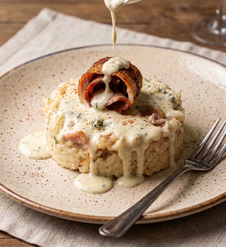 Risotto al gorgonzola e filetto casereccio Marvella