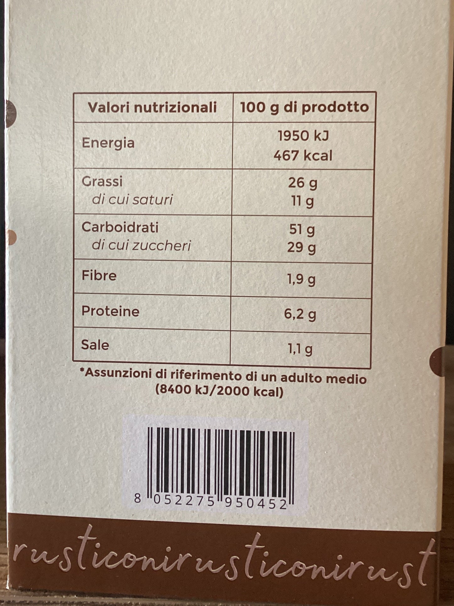 Rusticoni noci e cioccolato