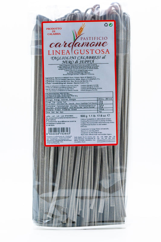 Tagliolini Calabresi al nero di seppia